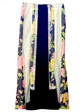 Chessa Davis vintage patchwork maxi skirt 70’s Vintage